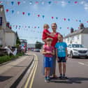 VE Day celebrations at Peronne Road, Portsmouth.

Pictured: Polly McRichards with her children, Dylan 7, Sonnie 4 and Alfie 2.
Picture: Habibur Rahman