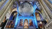 Museum of The Moon by Luke Jerrams at Bristol Cathedral, 2021. Picture by Bob Pitchford 