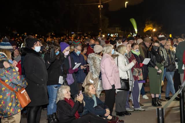 Hundreds of people turned out Picture: Alex Shute