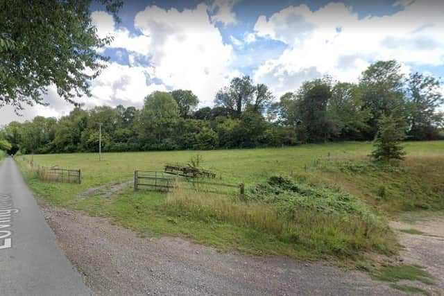 The incident happened in Lovington Lane, Ovington, rural Winchester. Picture: Google Street View.