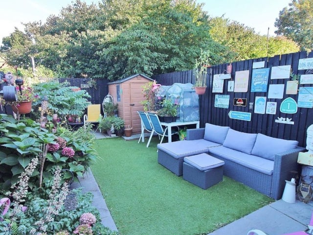 This property comes with two bedrooms, one bathroom and two reception rooms, as well as a garden area.