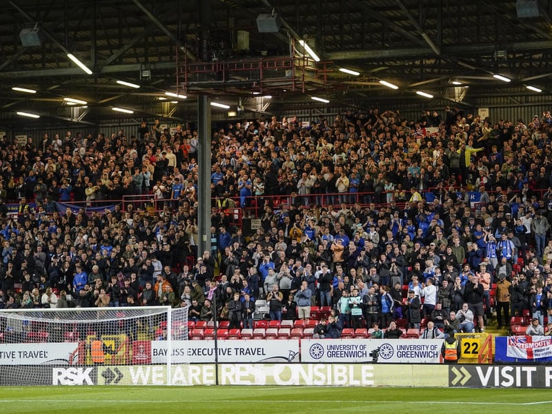 Pompey fans packed out the away end at Charlton on October 17. The less said about the result, the better!