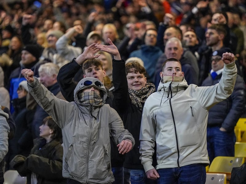 Around 1,800 Pompey fans were in raucous voice in the 1-0 victory at Port Vale.