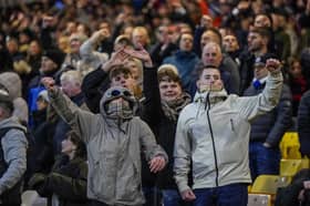 Around 1,800 Pompey fans were in raucous voice in the 1-0 victory at Port Vale.