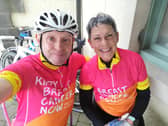 Paul and Judith Kibbax, who will be cycling with 85-year-old Brian Hygate.