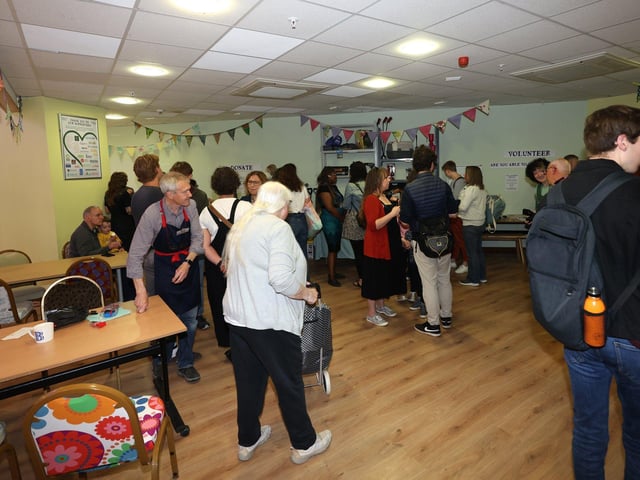 Portsmouth's first 'library of things' will open in the Cascades Shopping Centre this weekend (May 13). Run by the repair cafe, the facility will allow people to borrow tools and appliances rather than owning them.
Pictured is action from the opening event.
Picture: Sam Stephenson.