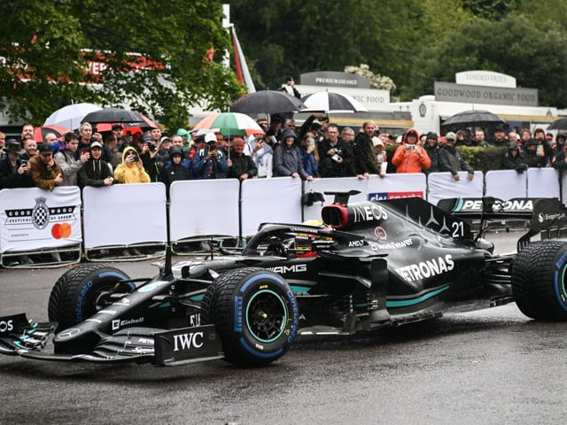 Formula 1 cars at the Goodwood Festival of Speed at Goodwood House in West Sussex. Picture date: Friday June 14, 2023. PA Photo. This year, the event celebrates its 30th anniversary and takes place from June 13-16.
John Nguyen/PA Wire.