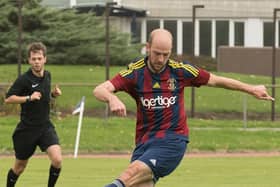 Player-assistant manager Tom Jeffes was sent-off in US Portsmouth's defeat to Blackfield & Langley. Picture: Keith Woodland