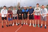 Chichester Men 1 v CourtX 1 (from lef) Mathew Worden, Jimmy Marks, Joe Glover, Nigel Jones, Alfie Reynolds, Ryan Anders, Bill Earles, Terry Lawrence