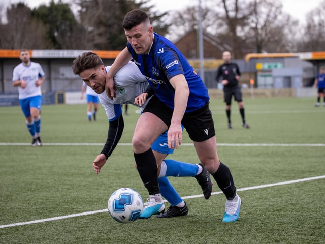 Clanfield on the attack against Andover New Street Swifts. Picture by Alex Shute