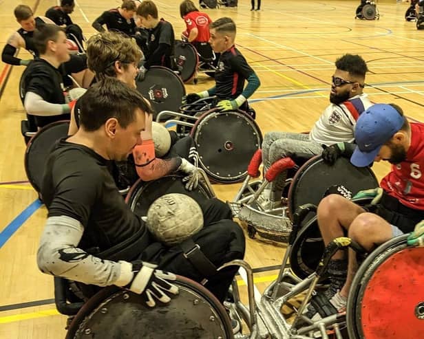 Team Solent Sharks, the only Wheelchair rugby club in Hampshire