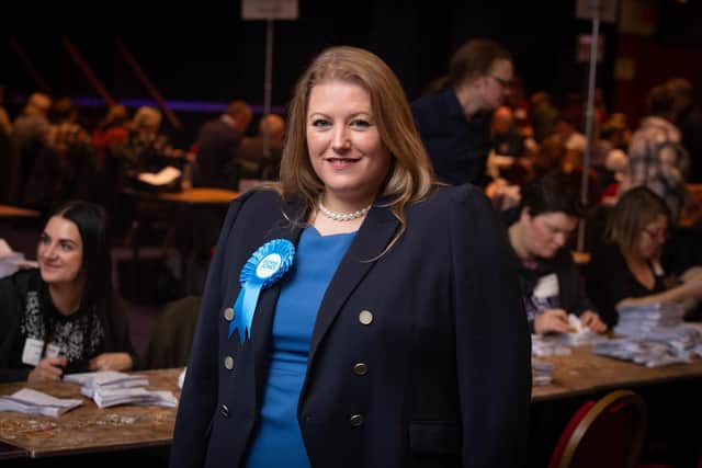 Donna Jones at the general election count at Portsmouth Guildhall. Picture: Habibur Rahman