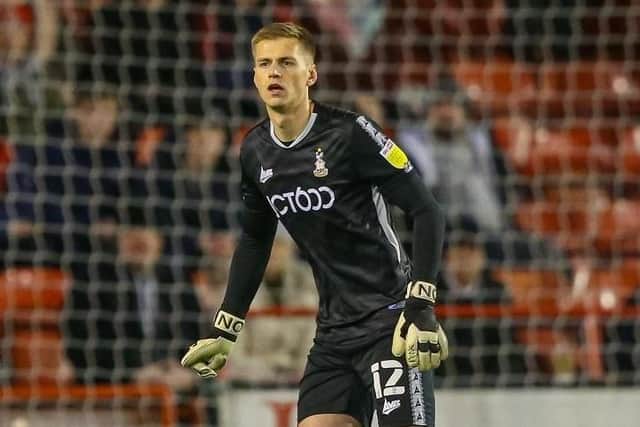 Alex Bass is hoping he’s proved his worth to Pompey during his impressive loan spell at Bradford. Picture: Thomas Gadd