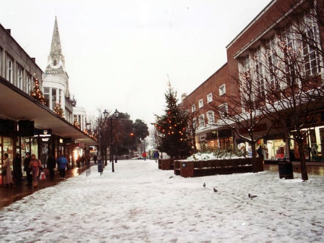 Palmerston Road in the snow