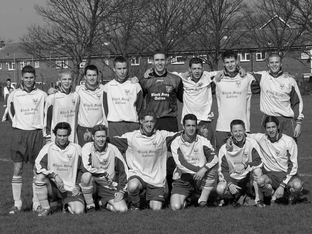 The 2004-05 Black Frog Tattoo side that competed in Portsmouth Sunday League division two.