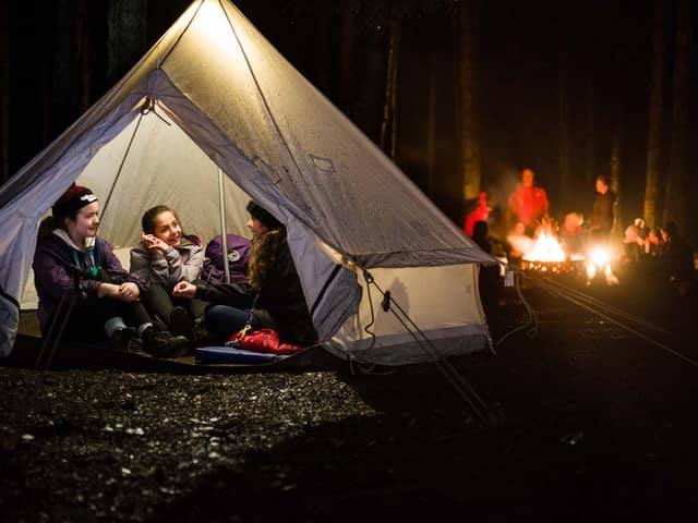 Scouts at camp