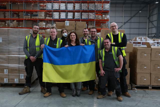 Claudia and the team at the Southampton warehouse.