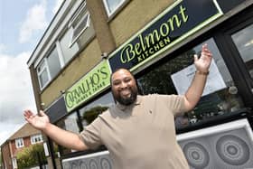 Pictured is: Owner of Belmont Kitchen and Carvalho's Naz Islam, 37.

Picture: Sarah Standing