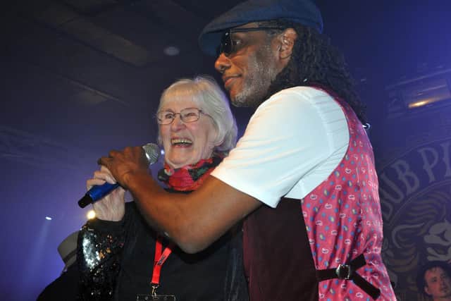 Ma Langan representing Tonic with Seanie Tee of Dub Pistols at The Wedgewood Rooms, Southsea on March 18, 2023. Picture by Paul Windsor