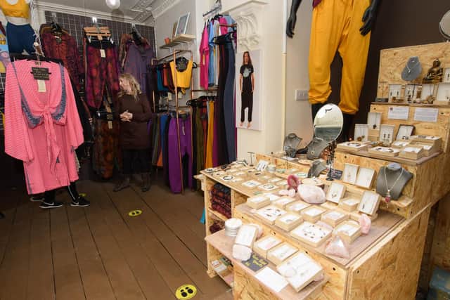 Pictured is: Interior of the shop. Picture: Keith Woodland (260221-7)