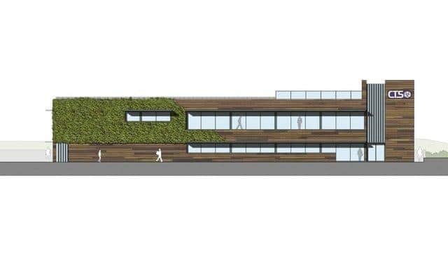 How the new CTS Europe facility prroposed for the former Ministry of Defence Portsdown site next to Fort Southwick could look