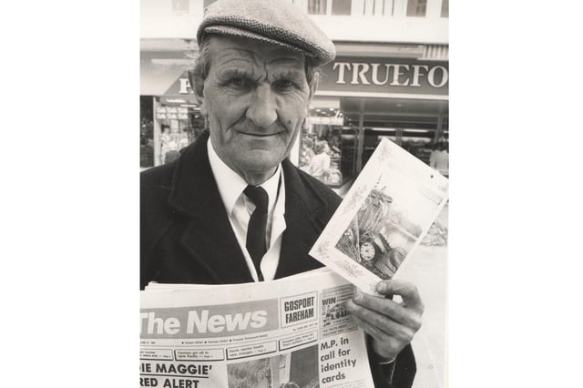 Legendary seller of The News Jack Hind, who would have been 100 tomorrow (June 27).  Picture: The News archive