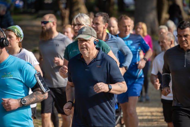 Headphones in and off and running at the Havant parkrun Picture: Alex Shute