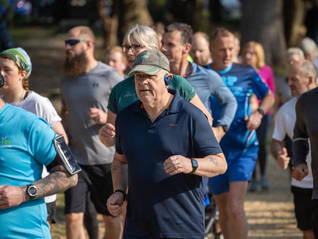 Headphones in and off and running at the Havant parkrun Picture: Alex Shute