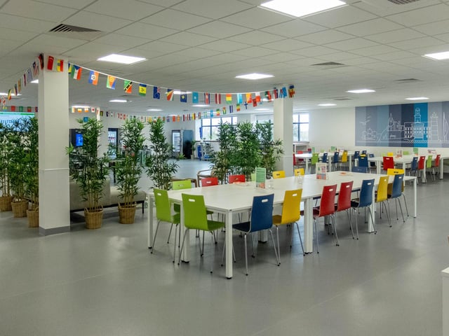 The staff cafeteria