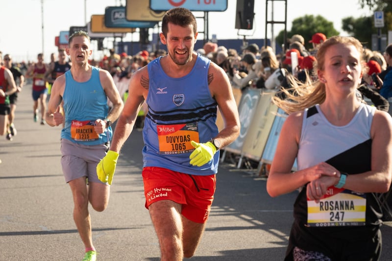 Runners cross the line to finish.

Picture: Keith Woodland