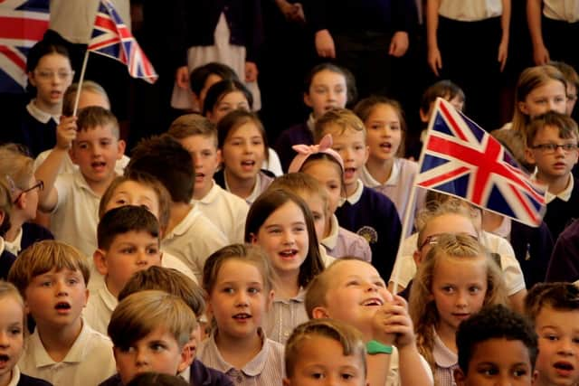 Children at Wimborne Primary School.