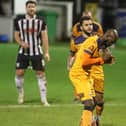 Bedsente Gomis reacts after his penalty was saved by Ryan Clarke. Pic: Kieron Louloudis.