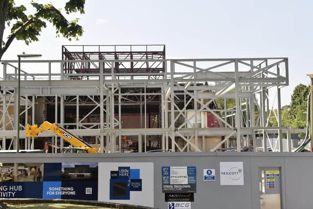 The new theatre is beginning to take shape
Picture: Sarah Standing (130623-5335)