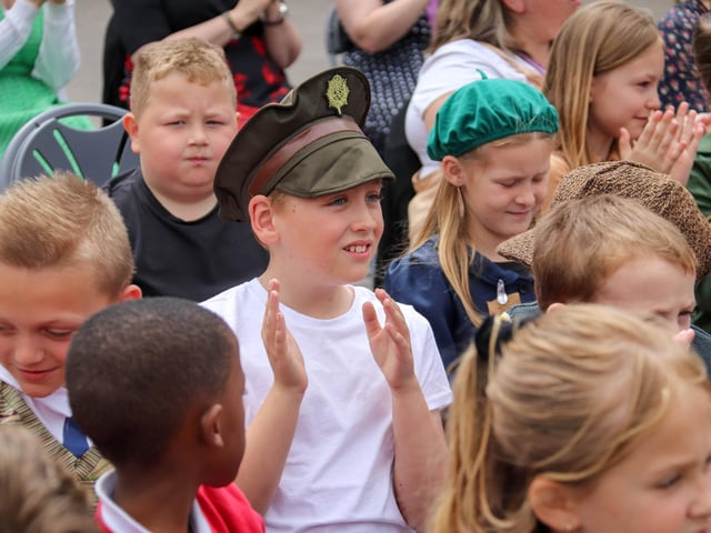 Highbury Primary School, Portsmouth celebrates D-Day on Friday 7th June 2024Picture: Habibur Rahman