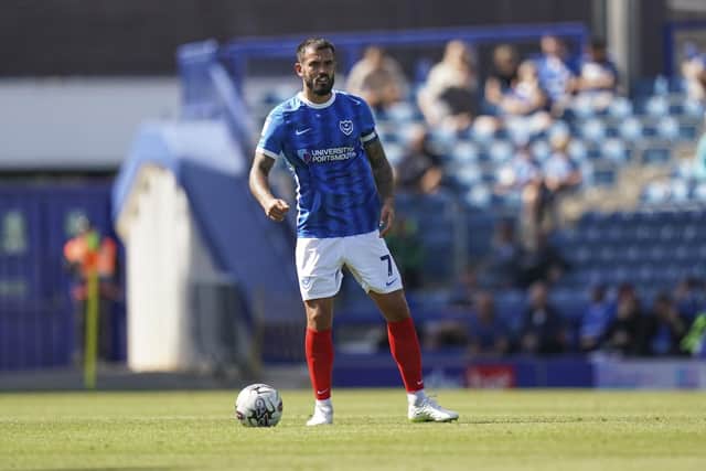 Pompey could be without club captain Marlon Pack against Wycombe Wanderers. (Image: Jason Brown)