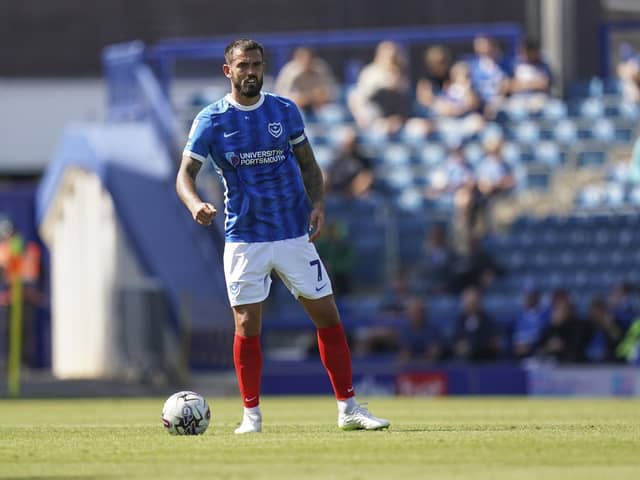 Pompey could be without club captain Marlon Pack against Wycombe Wanderers. (Image: Jason Brown) 