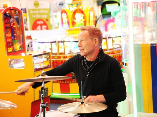 Paul Cook of The Professionals in the arcade on South Parade Pier in Southsea, in March 2020.
Picture: Paul Windsor