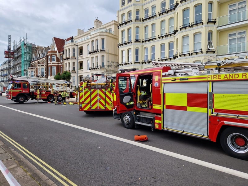 Scaffolding incident involving a man at St. Helen’s Parade in Southsea
