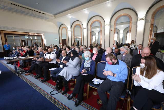 Outstanding volunteers were honoured for their work during the pandemic at a ceremony in the Lord Mayor's banqueting hall, Portsmouth Guildhall
Picture: Chris Moorhouse (jpns 291121-06)