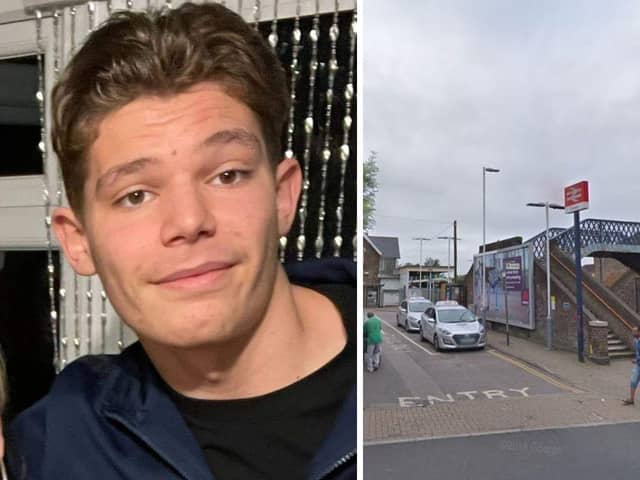 The family of Jake Norman, 16, have paid tribute to him following his death at Cosham railway station on the morning of April 23. Picture: British Transport Police/Google Street View.