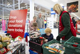 Tesco food donations:The Trussell Trust and FareShare are urging people to volunteer in the annual Tesco Food Collection food drive