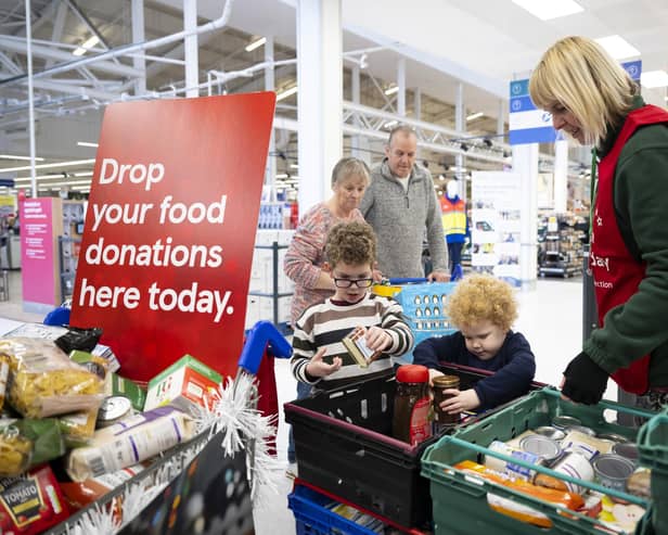 Tesco food donations:The Trussell Trust and FareShare are urging people to volunteer in the annual Tesco Food Collection food drive