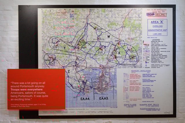 Pictured is: A Map from D-Day
Picture: Keith Woodland (260521-15)