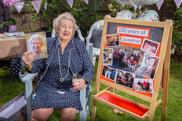 Queenie Parsons. at her care home, Whitehaven Rest Home, Horndean. Picture: Habibur Rahman