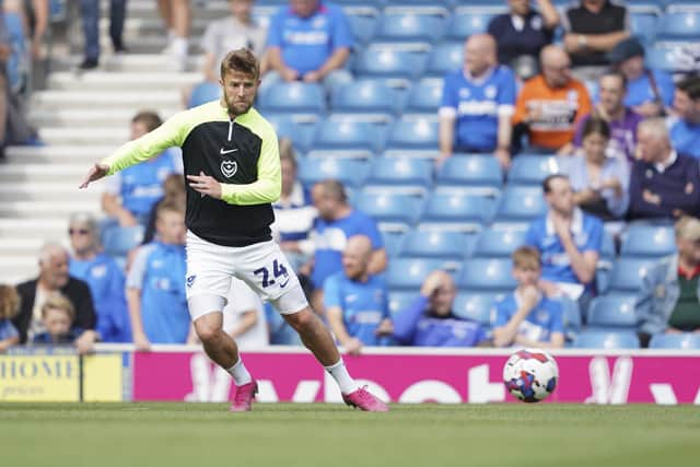 Michael Jacobs felt a tight groin during the warm-up ahead of Pompey's 2-1 win over Peterborough. Picture: Jason Brown/ProSportsImages