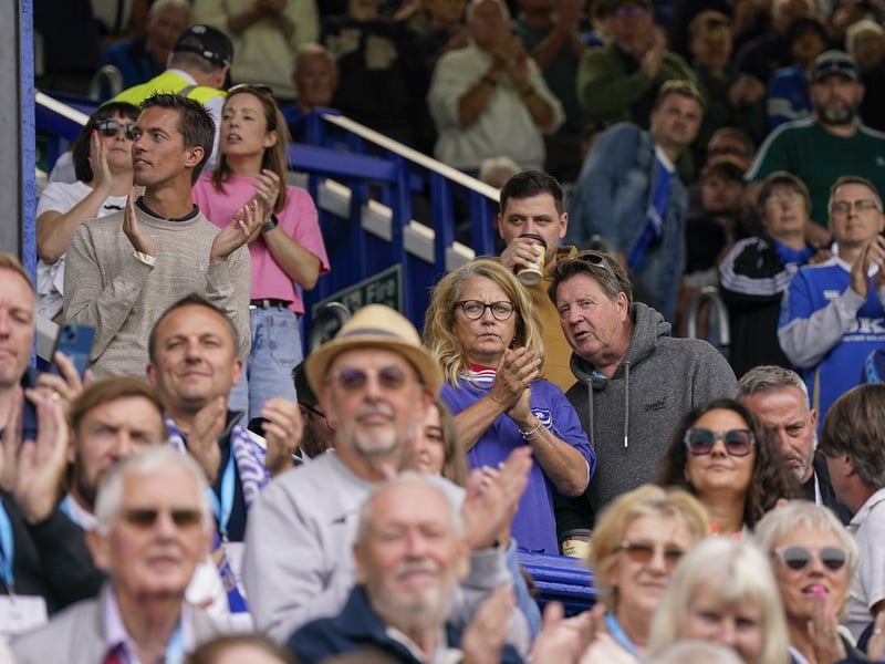 A crowd of 20,205 watched the Blues' 3-0 loss to West Brom at Fratton Park.