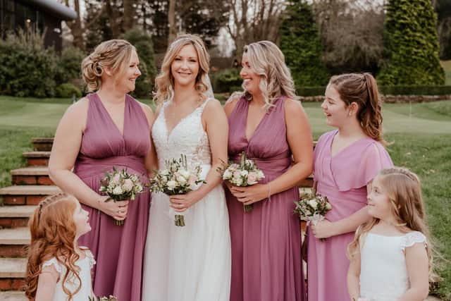 Luke and Toni Stonehouse were married at the Old Thorns Manor Hotel, Liphook, on January 28, 2023.