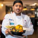 Chef Faz Forhad Ahmed with some popular dishes at the Akash.

Picture: Habibur Rahman