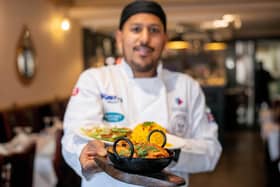 Chef Faz Forhad Ahmed with some popular dishes at the Akash.

Picture: Habibur Rahman