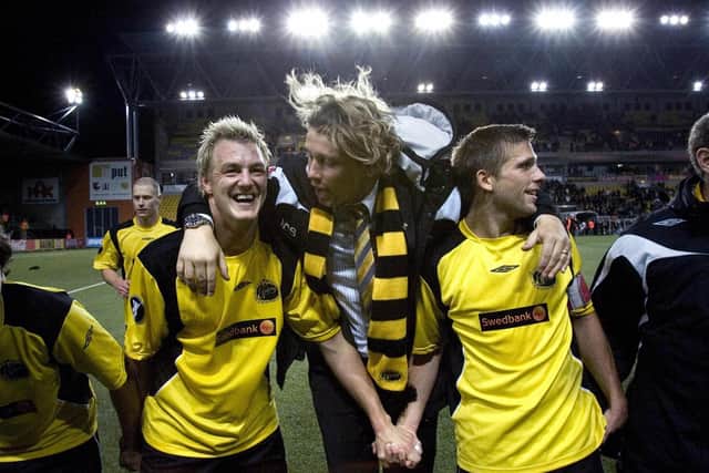 Mathias Svensson (left) started and ended his career at Swedish club Elfsborg, winning the Allsvenskan with them in 2006. Picture: BJORN LARSSON ROSVALL/AFP via Getty Images)